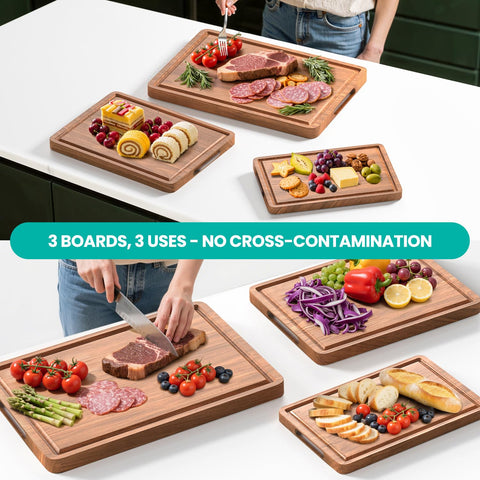 BETOLEAN Charcuterie setup saves space when serving meats and cheeses.
