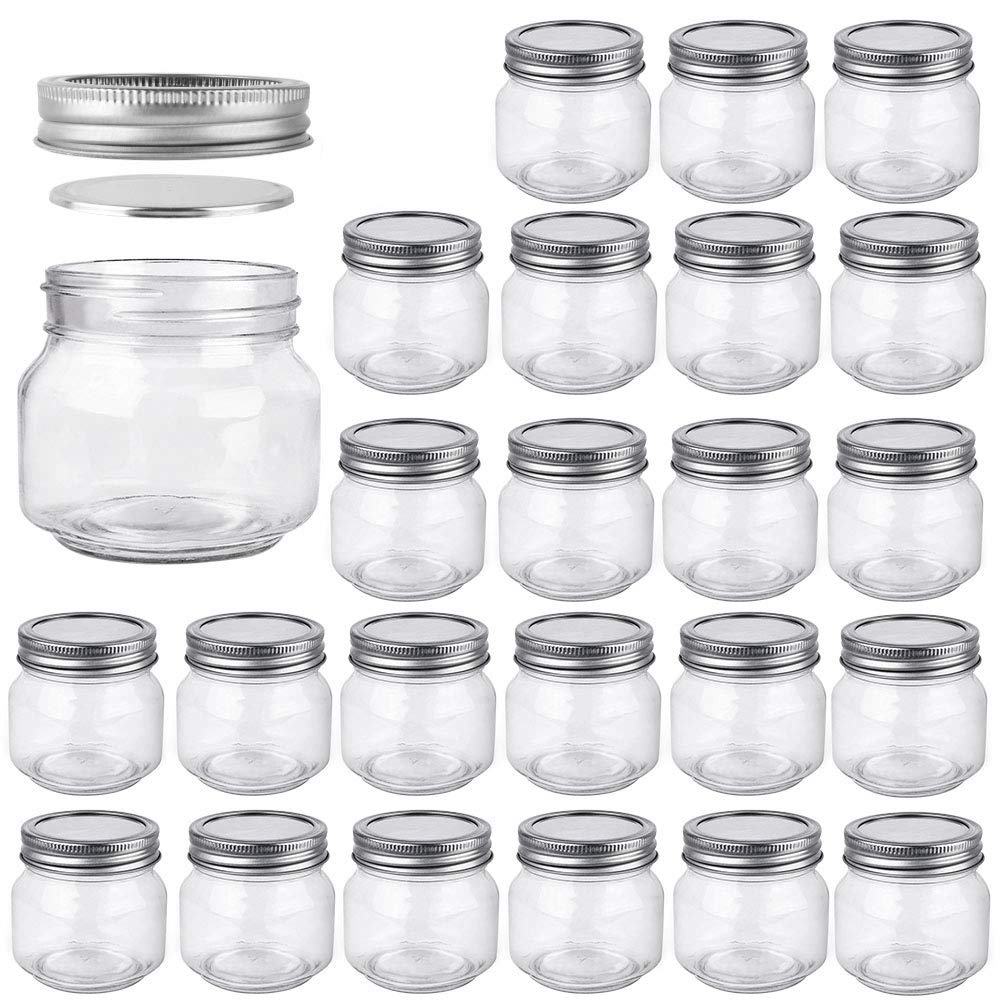 Betrome 8oz mason jar with regular mouth for versatile storage