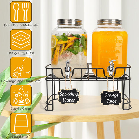 Betrome chalkboard and marker pen included for labeling beverages at gatherings.