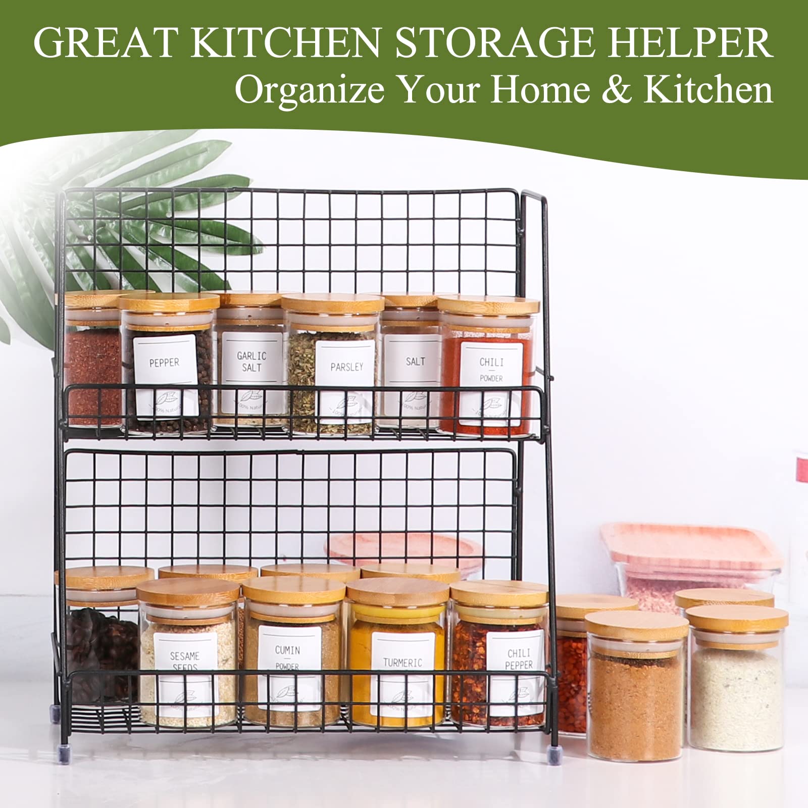 Betrome kitchen storage setup showing versatile jar system