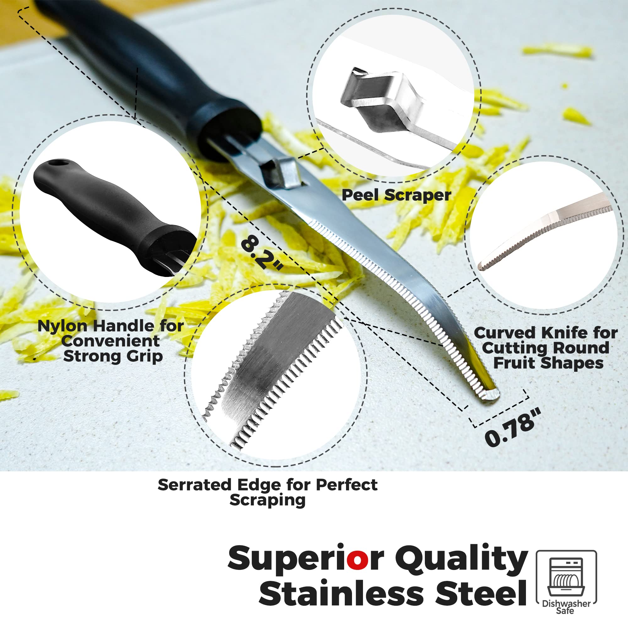 Better Houseware grapefruit knife dishwasher safe for easy cleanup