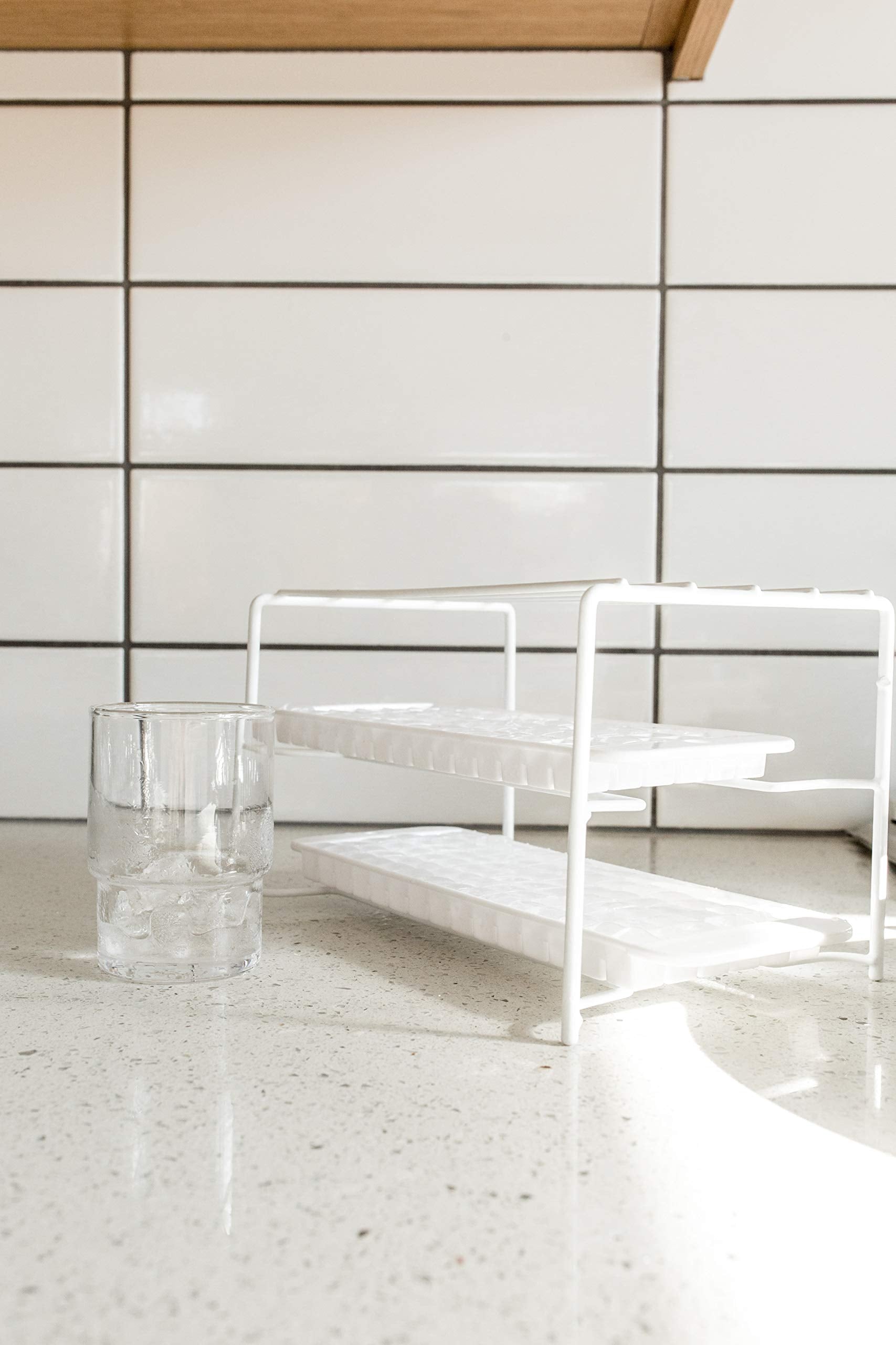 Better Houseware heavy-duty steel frame guards against tipping and leaks.