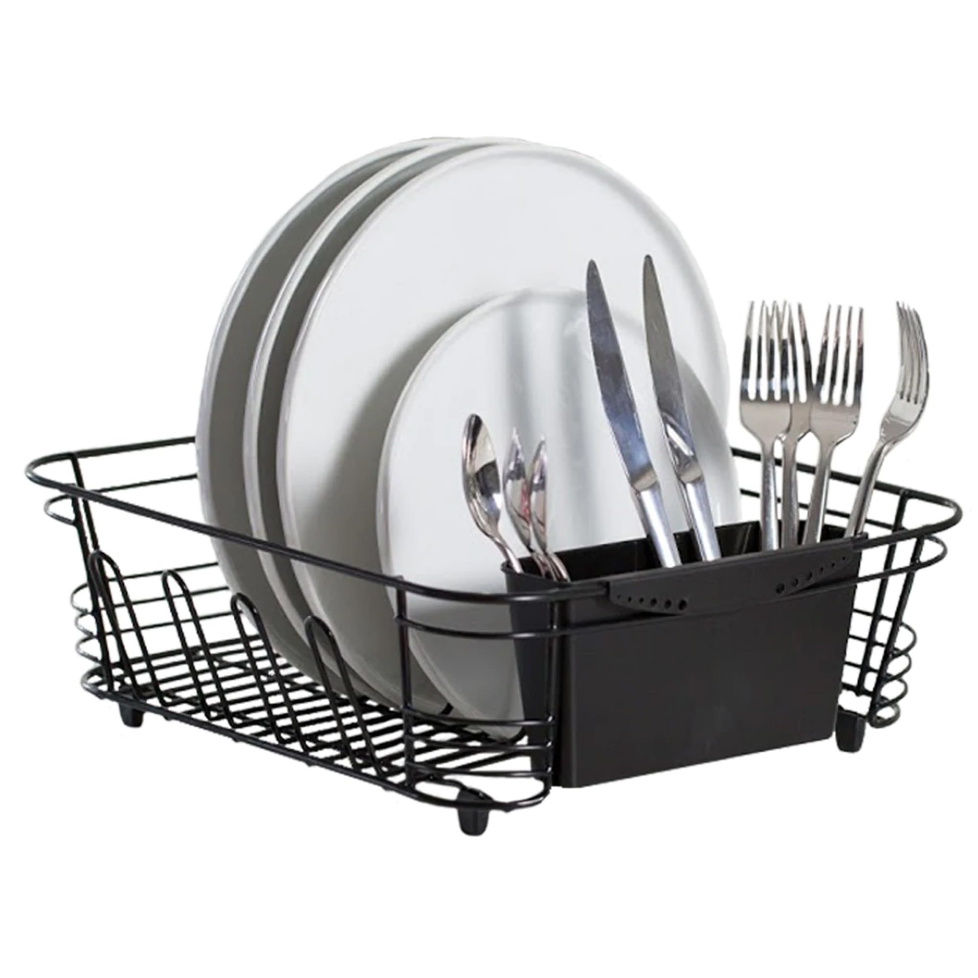 Better Houseware in-sink dish drying rack front view, space-saving design for compact kitchen.