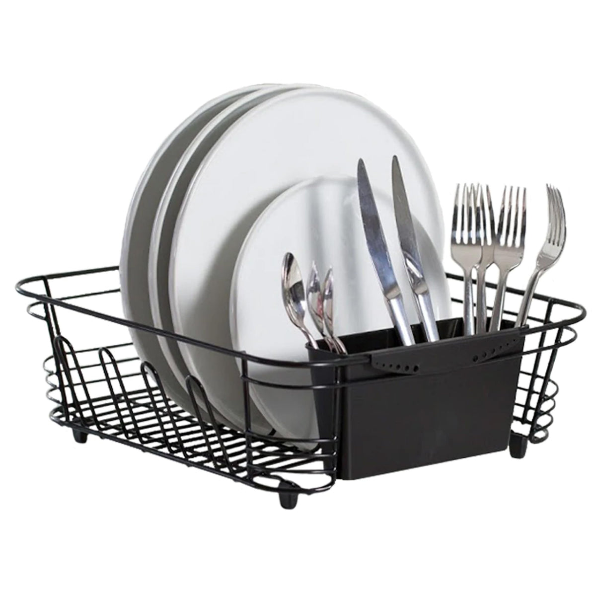 Better Houseware in-sink dish drying rack front view, space-saving design for compact kitchen.