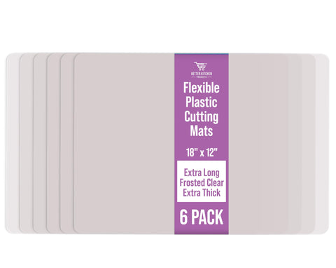 Better Kitchen Products six-pack cutting mats stacked for organized prep spaces