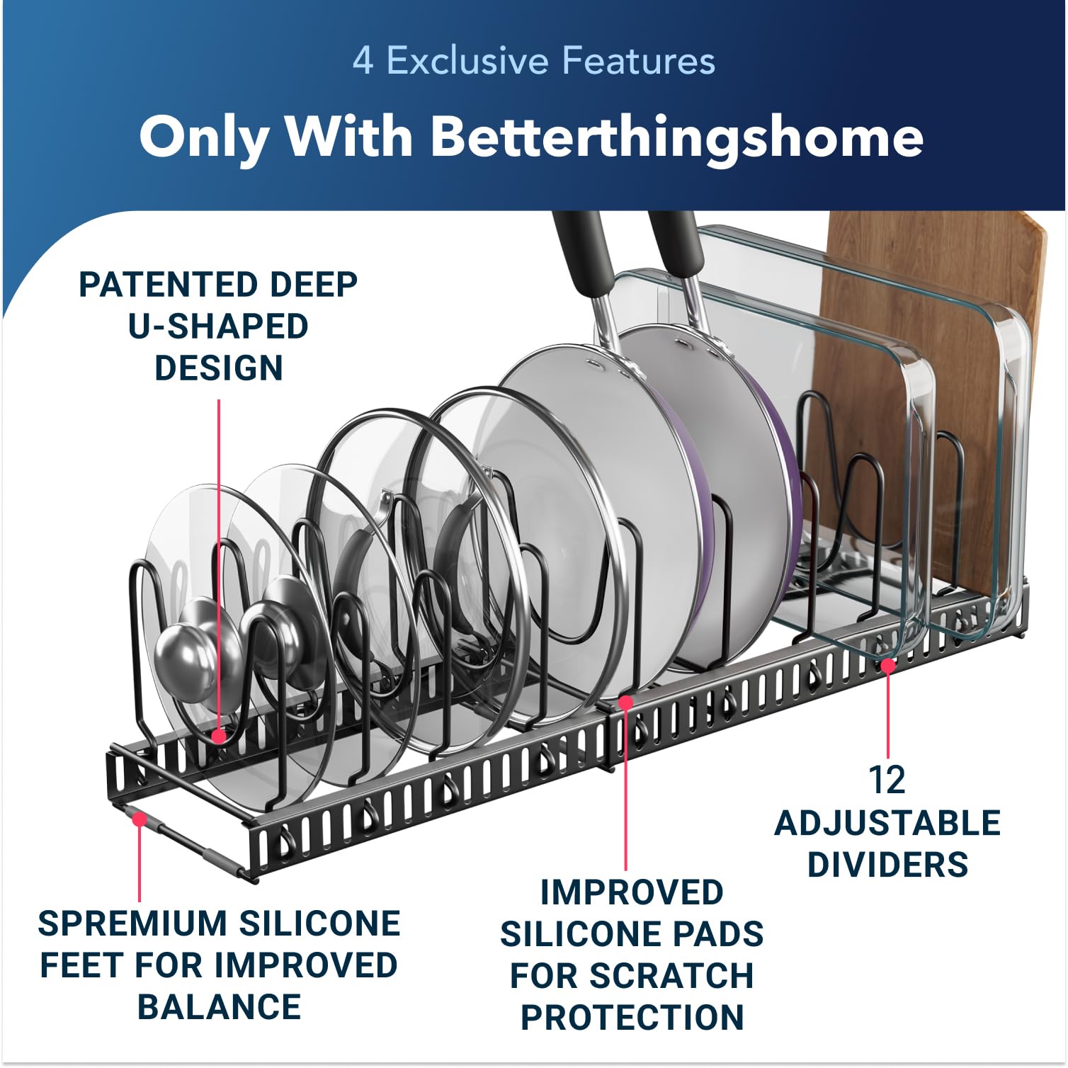 Better Things Home silicone strips protect lids from scratches