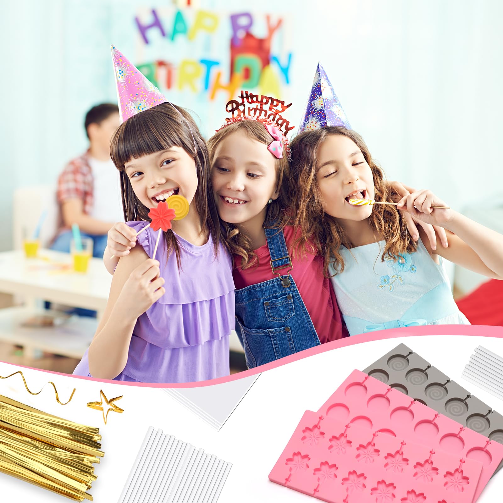 Bettoor easy demolding silicone mold preserves lollipop shape and reduces breakage