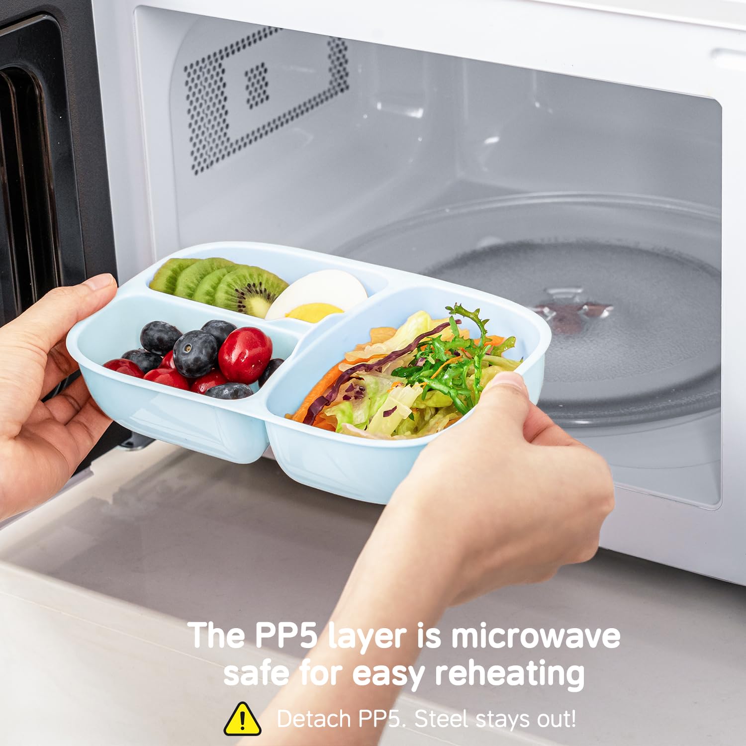 BEVISS bento-box dishwasher-safe components simplify cleanup after meals.