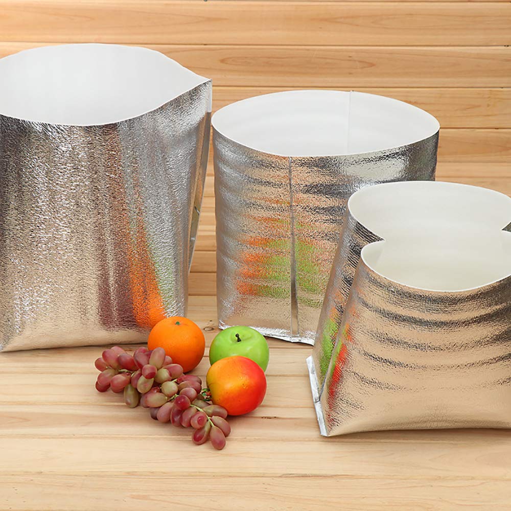 Close-up of double-sided aluminum foil in Bevisun liner providing heat protection.