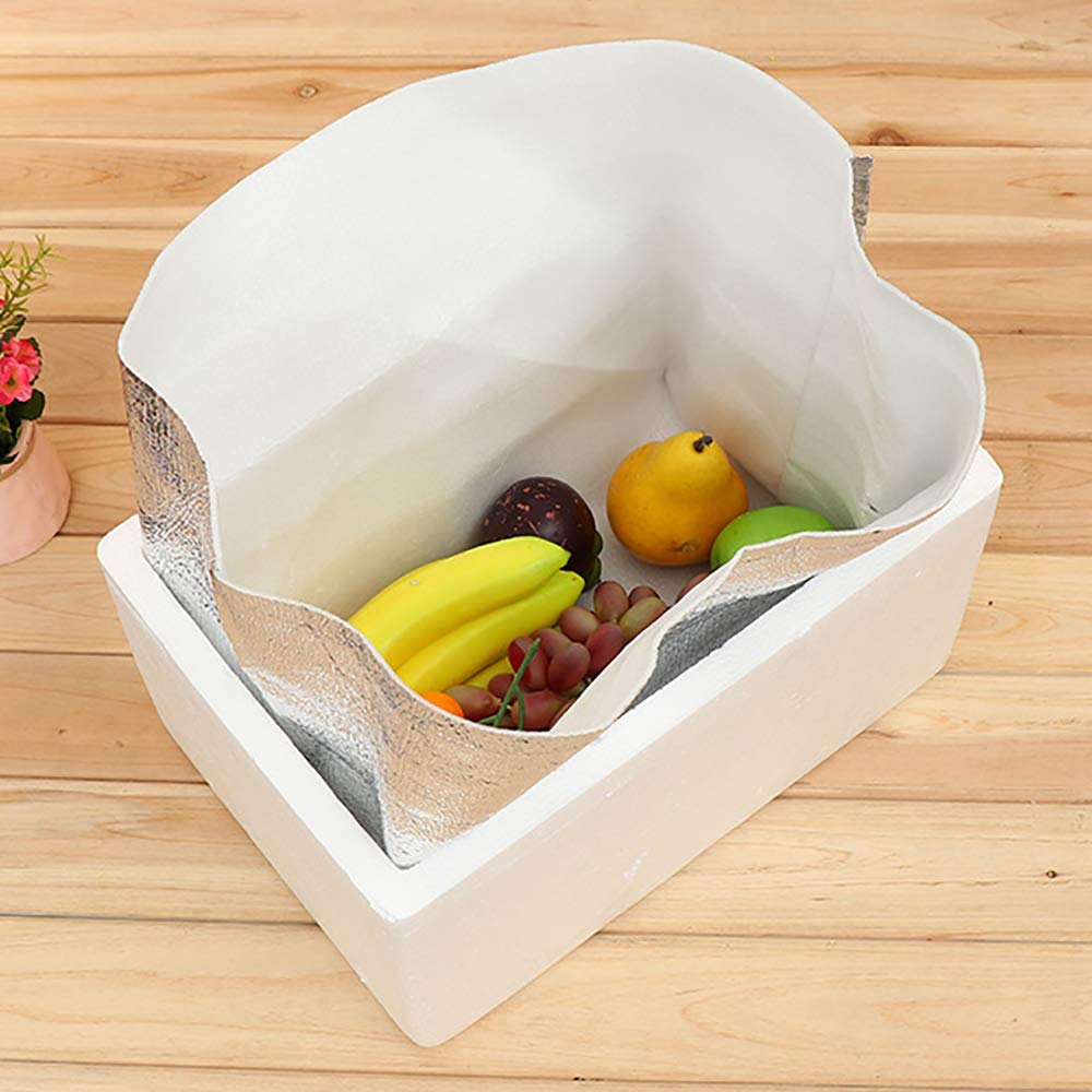 Bevisun insulated bag liner in use with ice packs for crisp freshness.