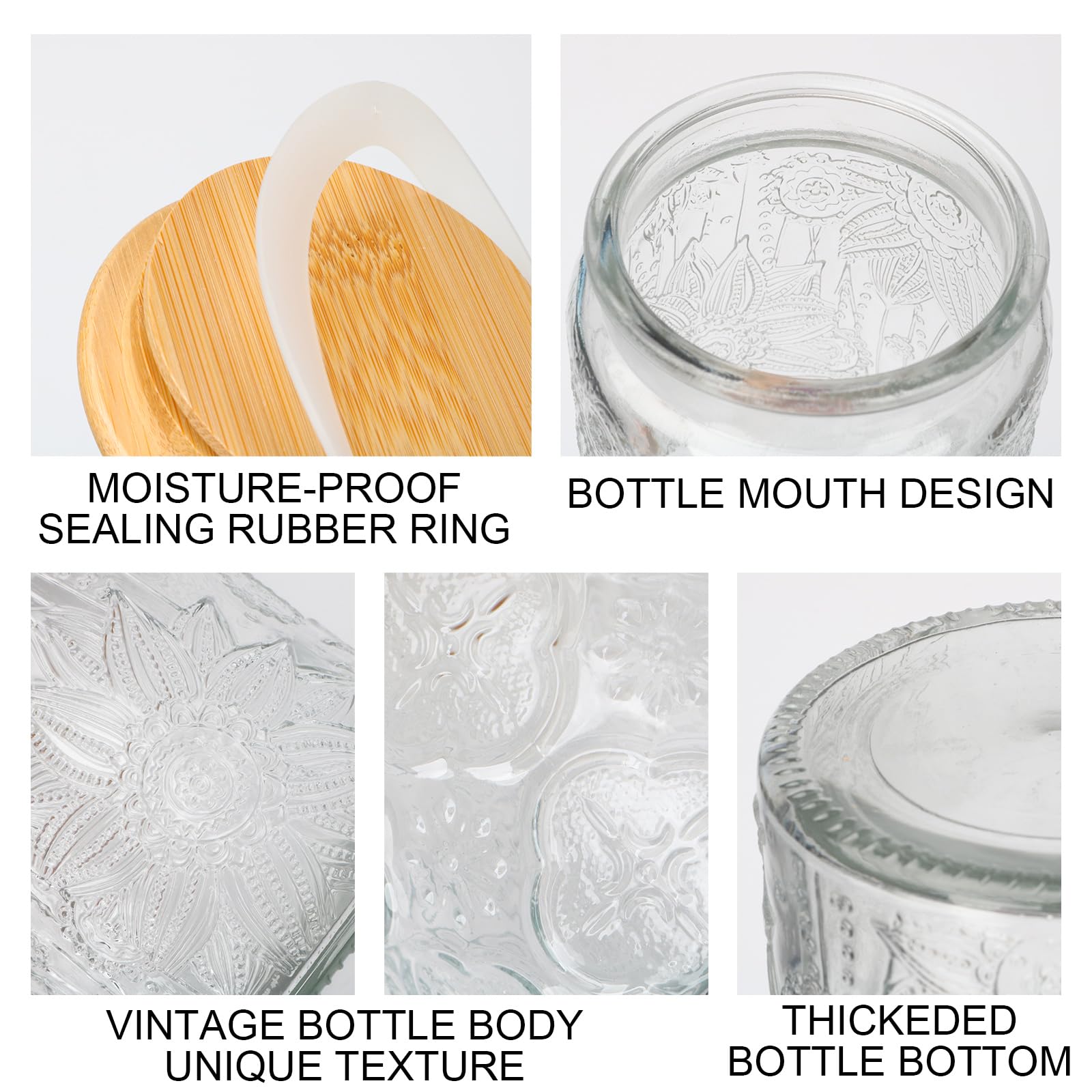 Bewave bamboo lid jar ideal for easy, airtight storage and quick cleanup.