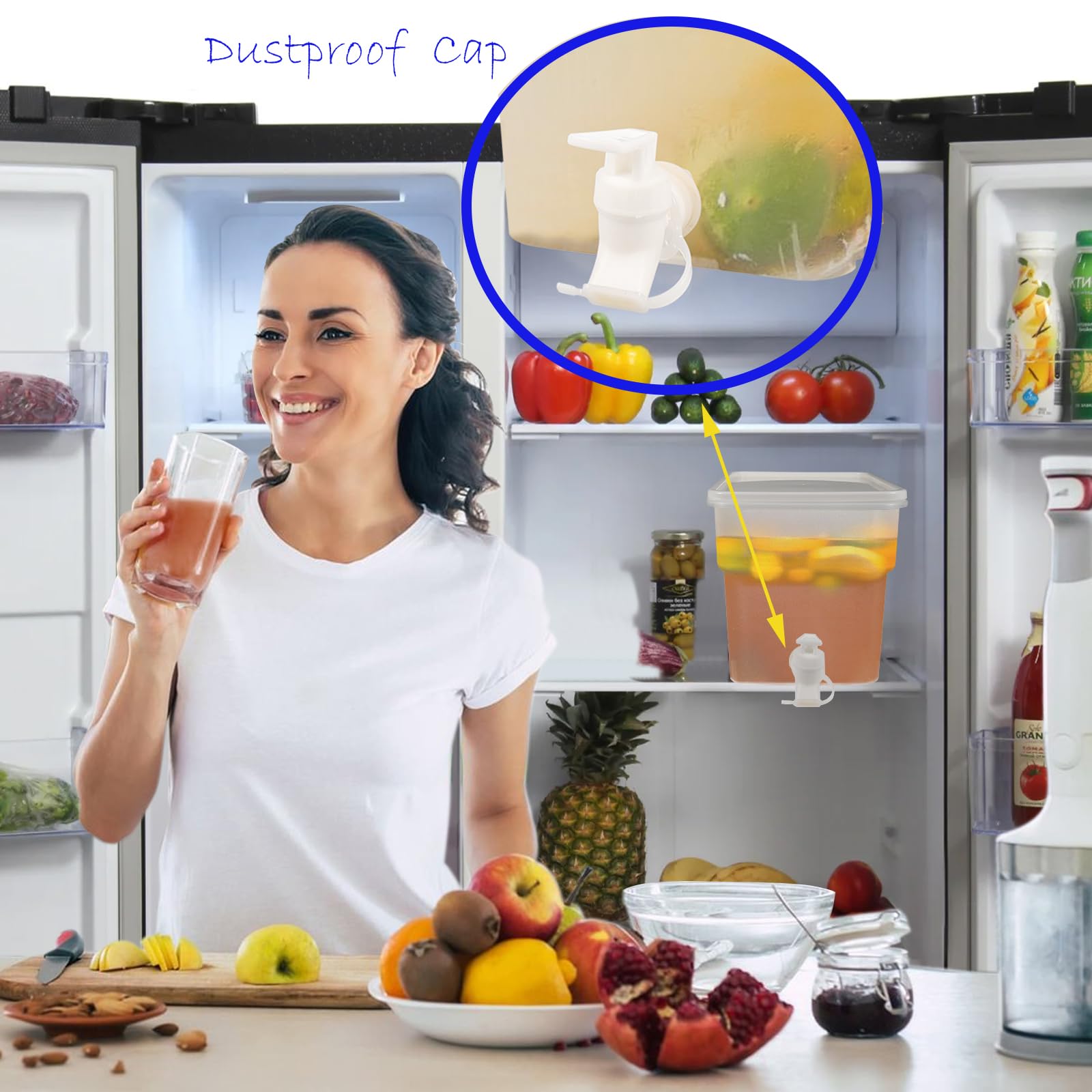BEWBBAT wide-mouth top simplifies adding fruit and quick cleaning.
