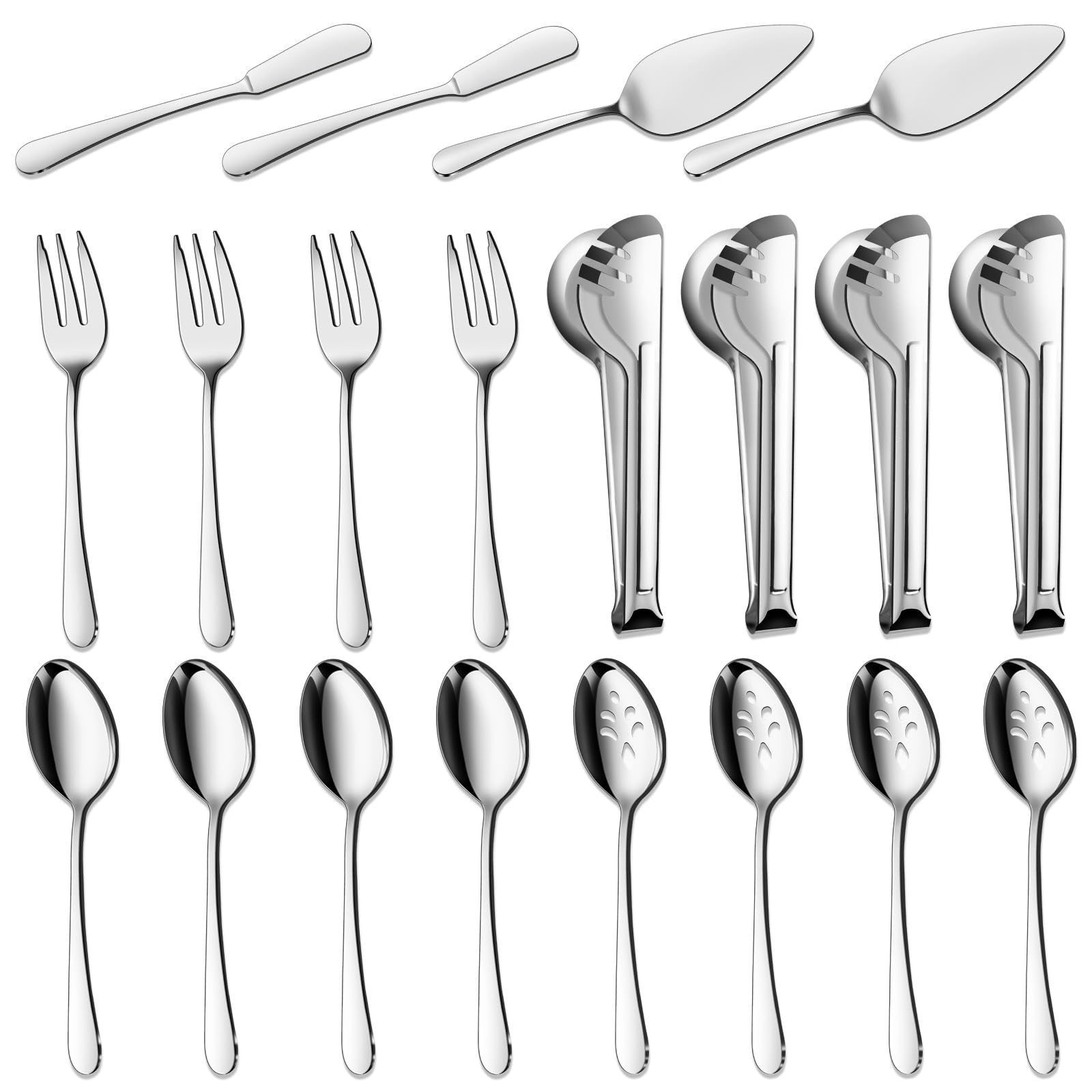 BEWOS 20-piece set on table for easy buffet service