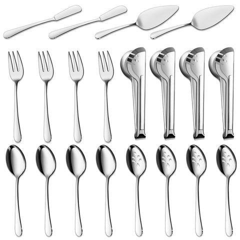 BEWOS 20-piece set on table for easy buffet service