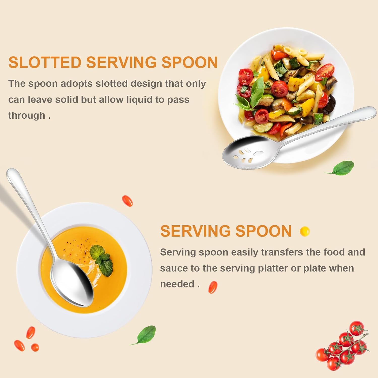 BEWOS dishwasher-safe serving utensils for quick cleanup