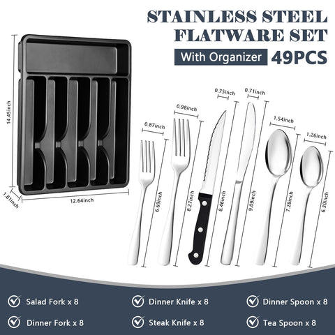 BEWOS stainless steel flatware with mirror finish, elevates casual and formal dining.