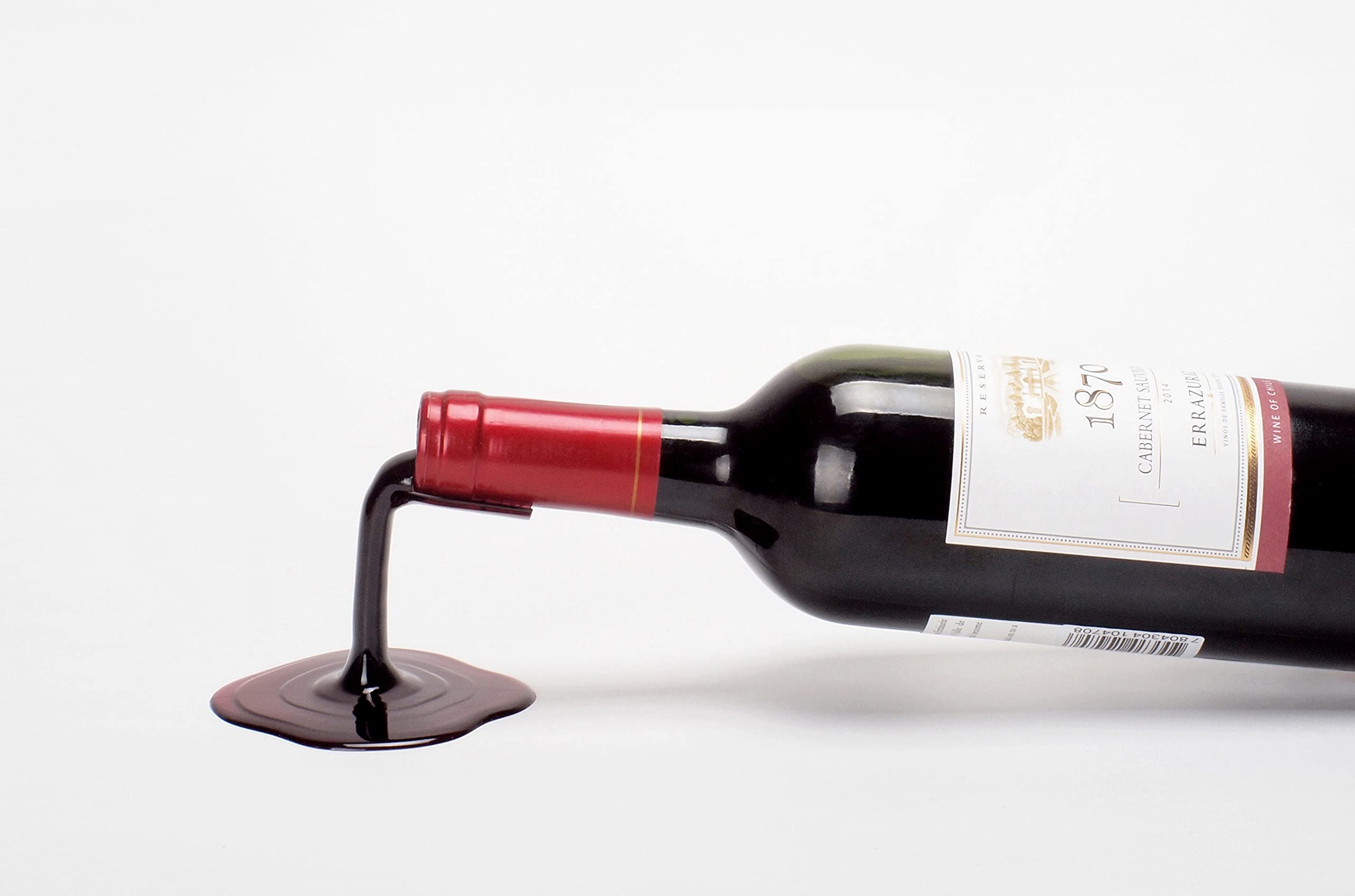 Beyond123 Spilled Wine Bottle Holder creates a quirky conversation piece.