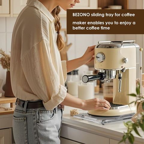 BEZONO 14x9.8 inch tray with cable organizer keeps cords tidy