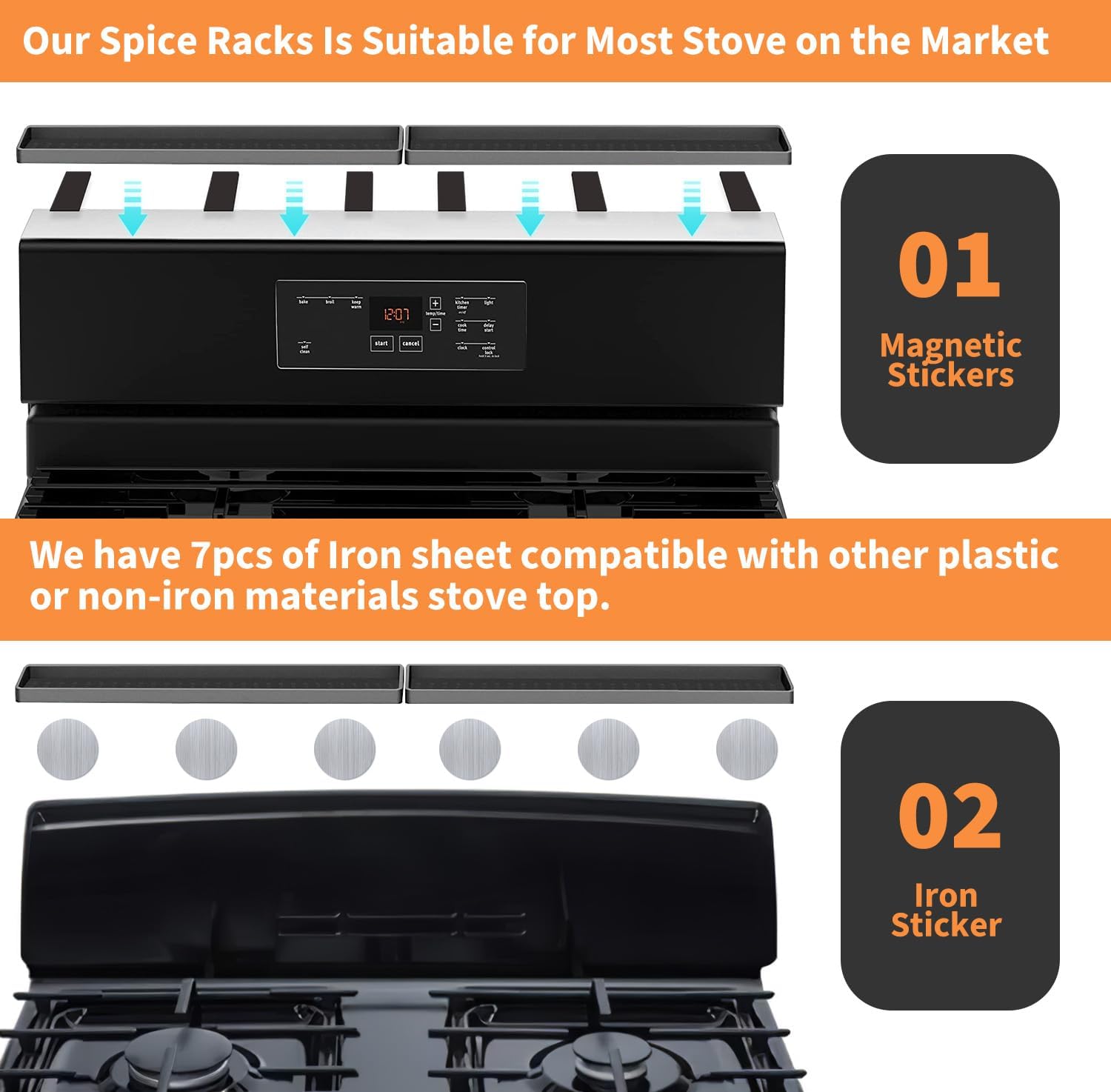 BFONS silicone-top surface resists heat and is simple to wipe clean