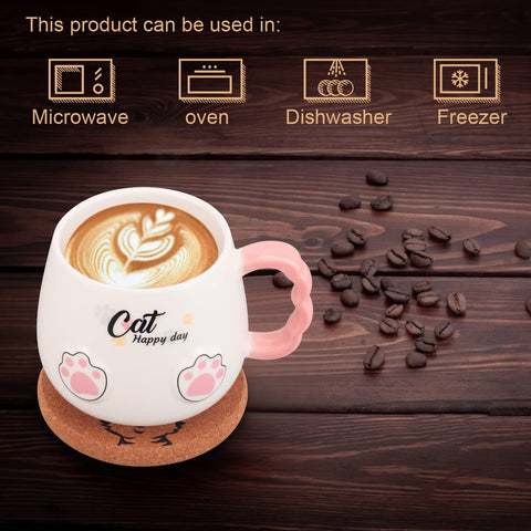 Bgbg Cat Mug includes a paw spoon for easy stirring