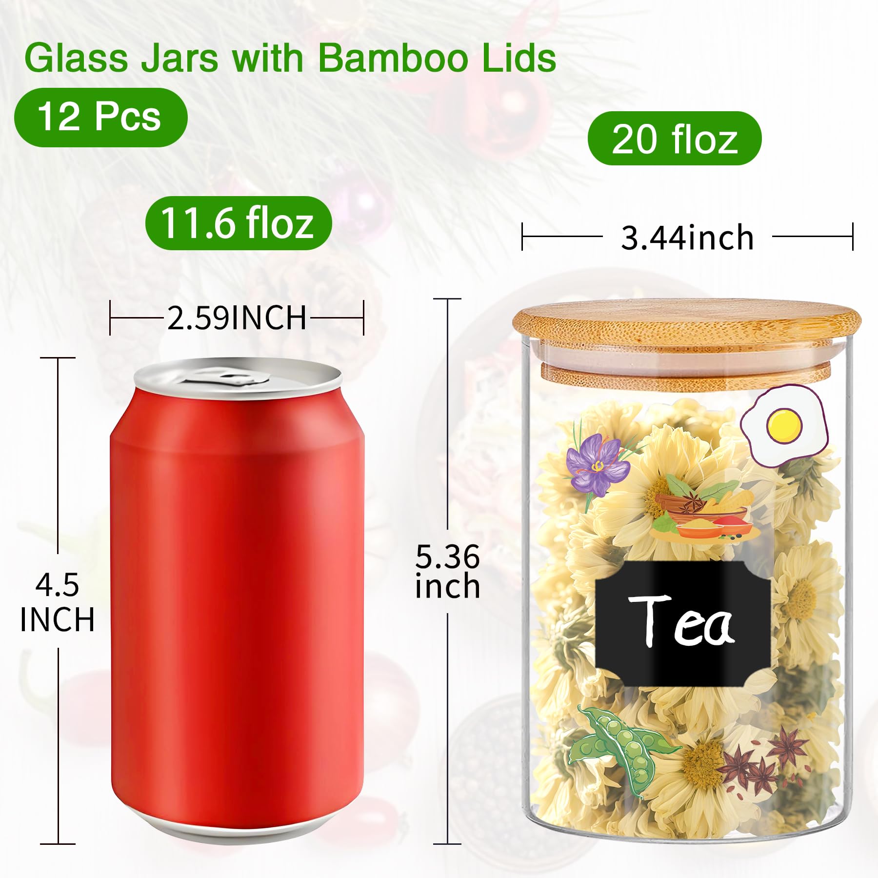 BGraceyy glass jars store candies and snacks with easy access