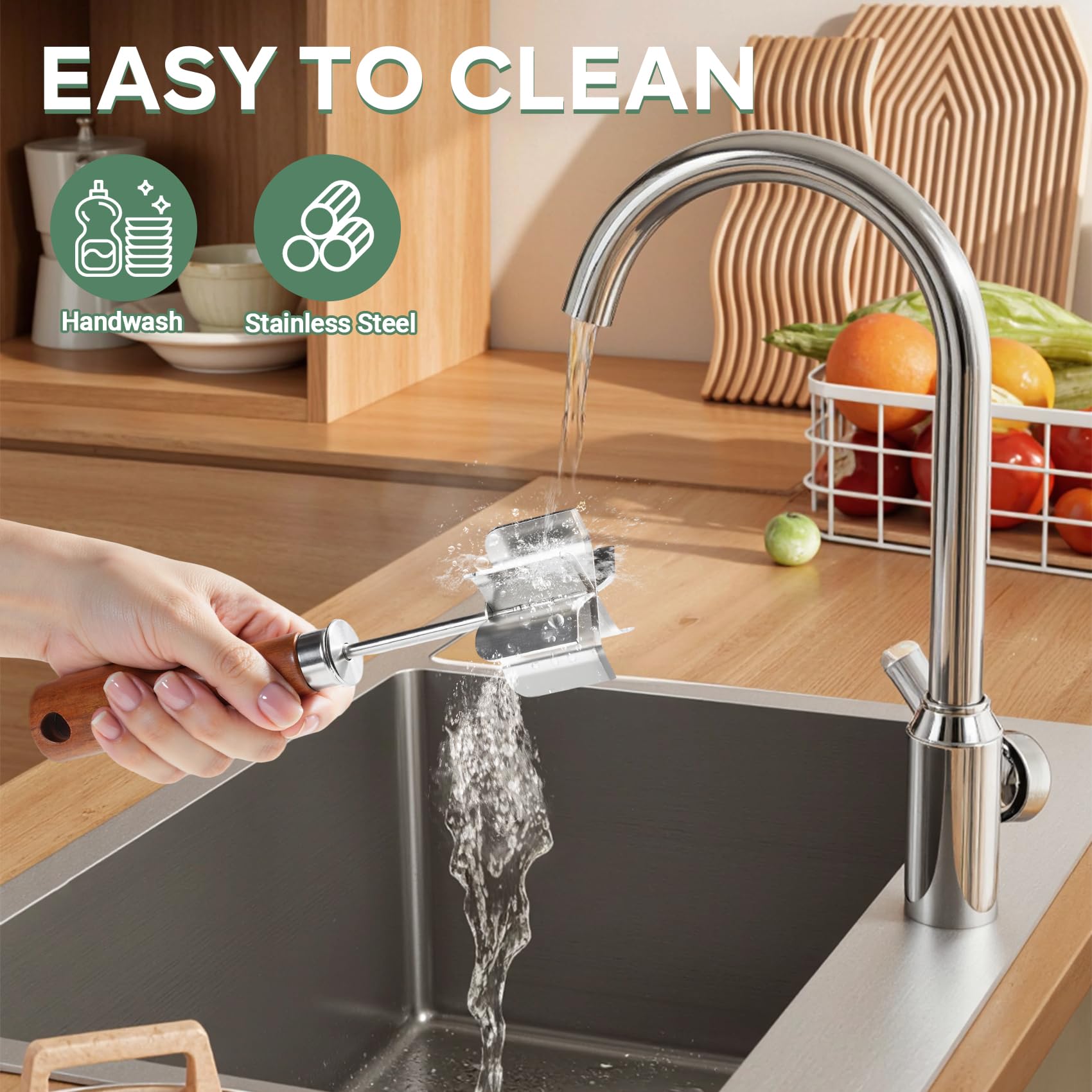 BGWARA easy-to-clean design supports quick post-cooking cleanup.