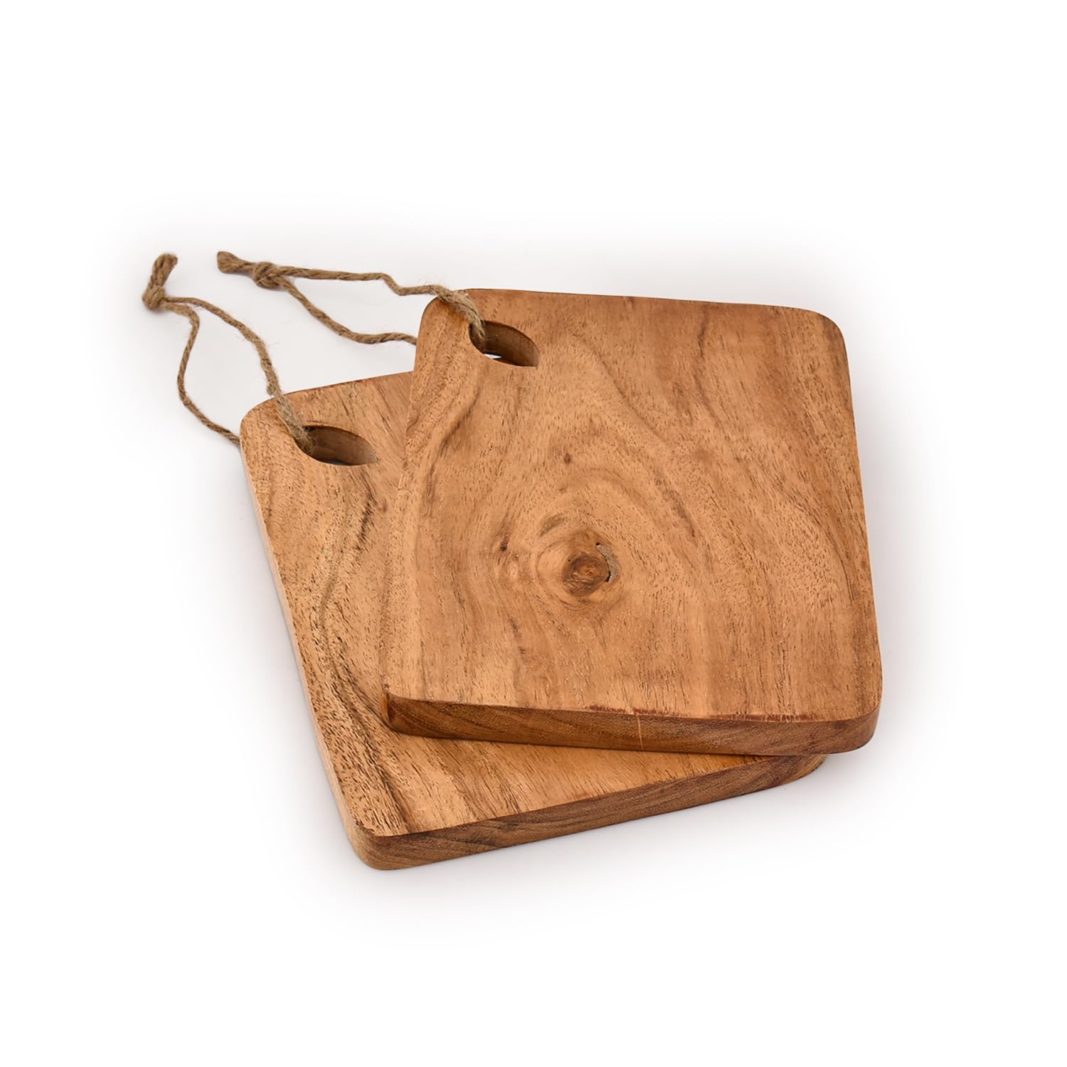BHAVATU cutting board with built-in hanging hole for easy drying and reach