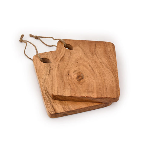 BHAVATU cutting board with built-in hanging hole for easy drying and reach