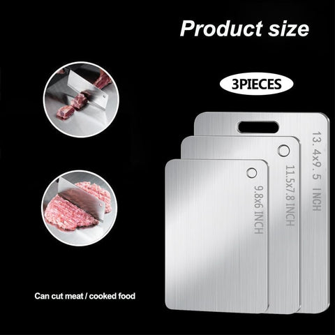 BHLPOOGY titanium cutting board surface close-up for easy cleaning