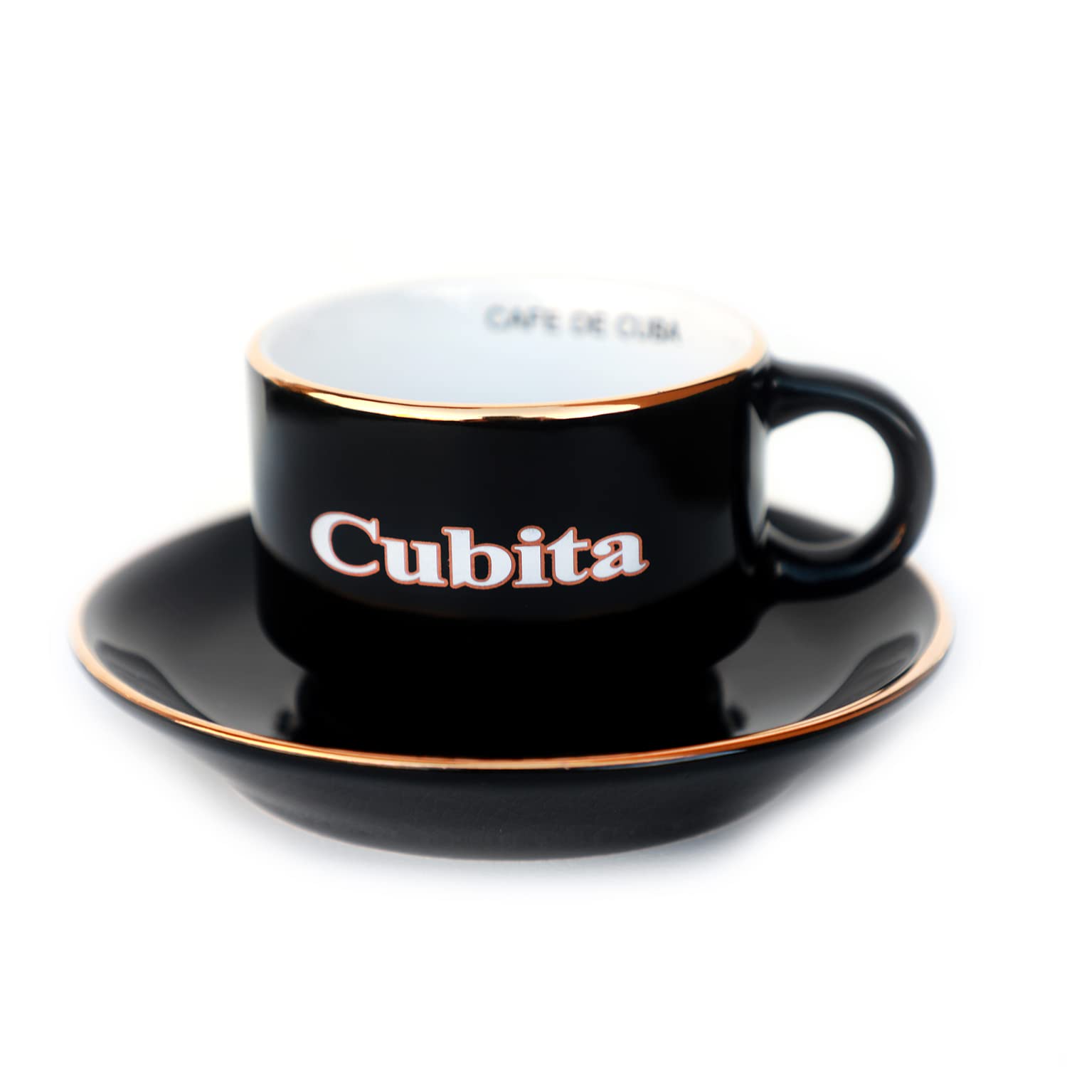 BIBI Cubita espresso cups with saucers for authentic Cuban coffee service