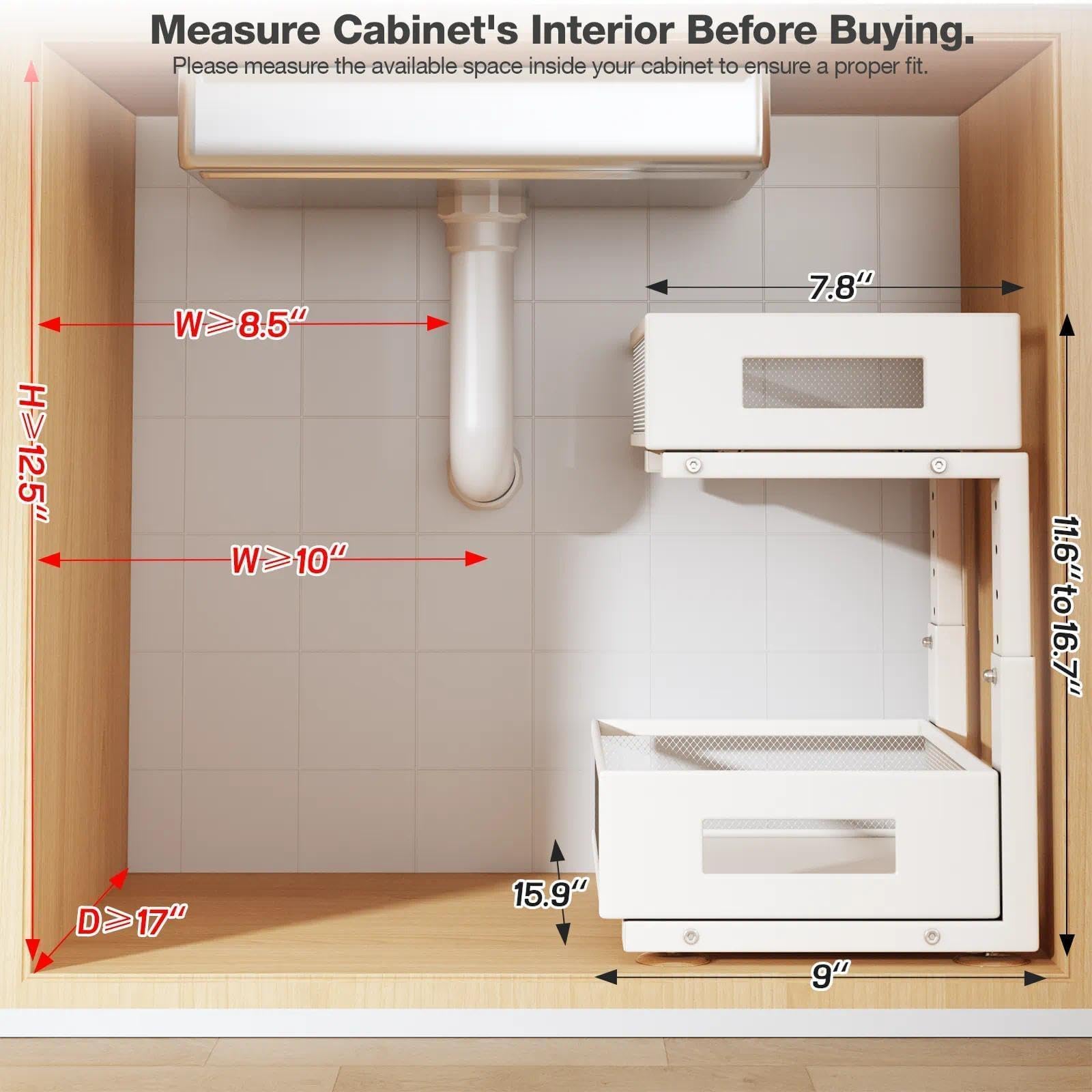 Biboraya bottom drawer rail system enables smooth sliding for bulky items