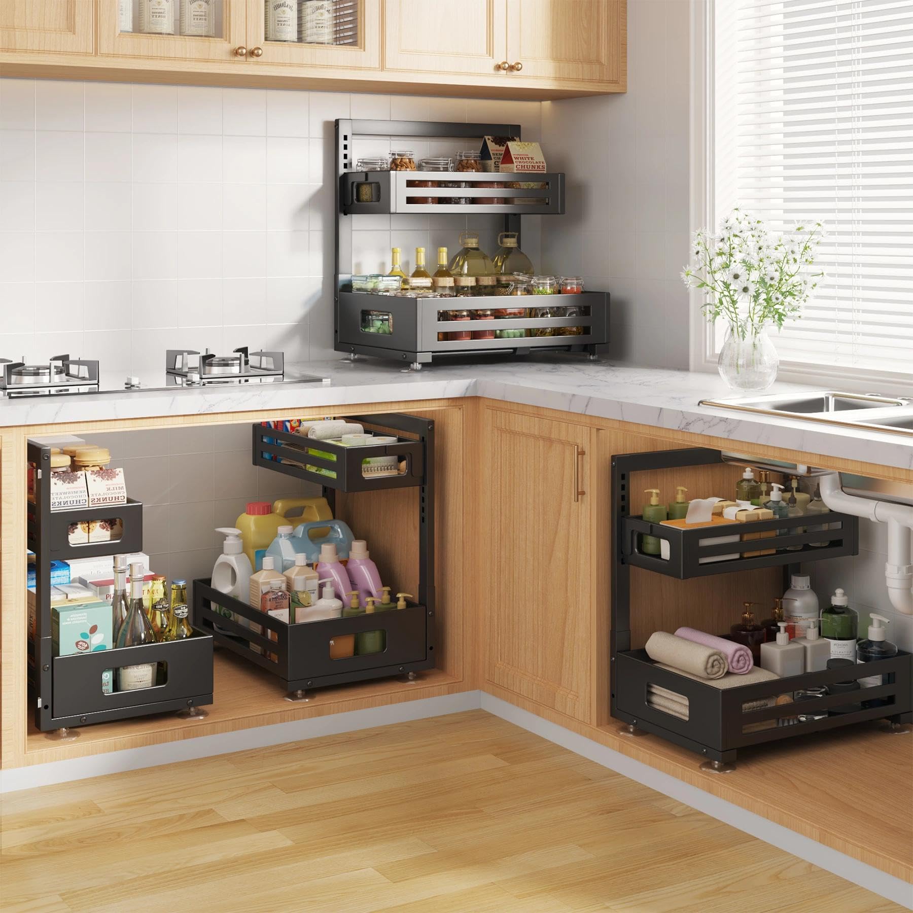 Biboraya versatile design works in kitchen, bathroom, or laundry spaces