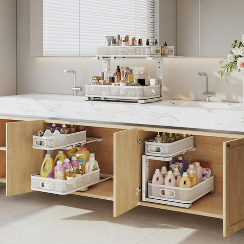 Biboraya versatile storage solution: blends into kitchen, bathroom, or laundry.