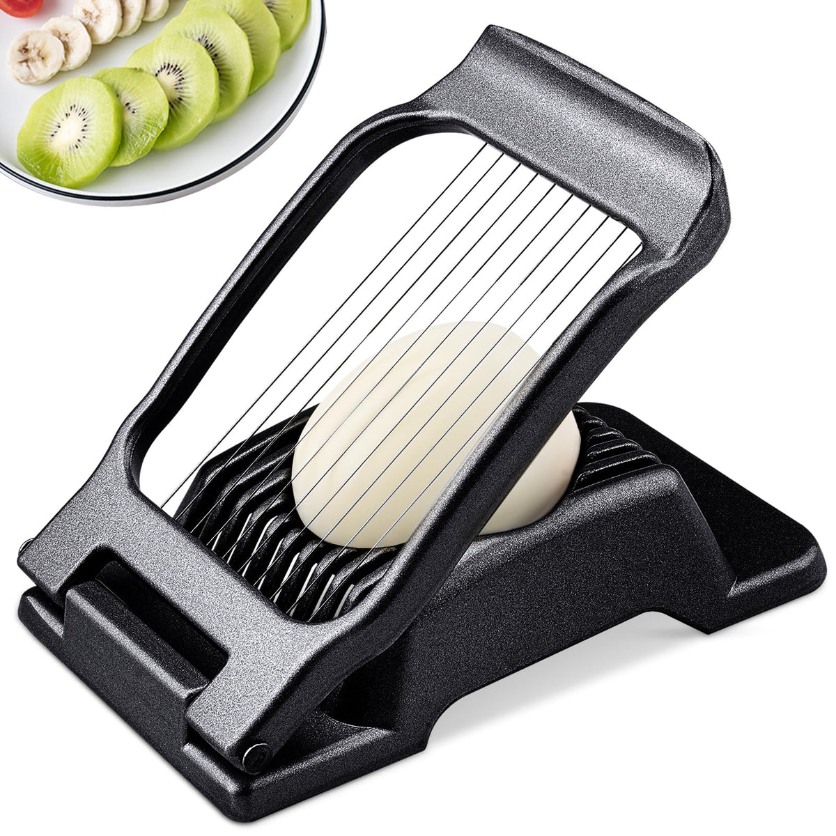 Bibury egg slicer base shows a sturdy aluminum platform for durable slicing.