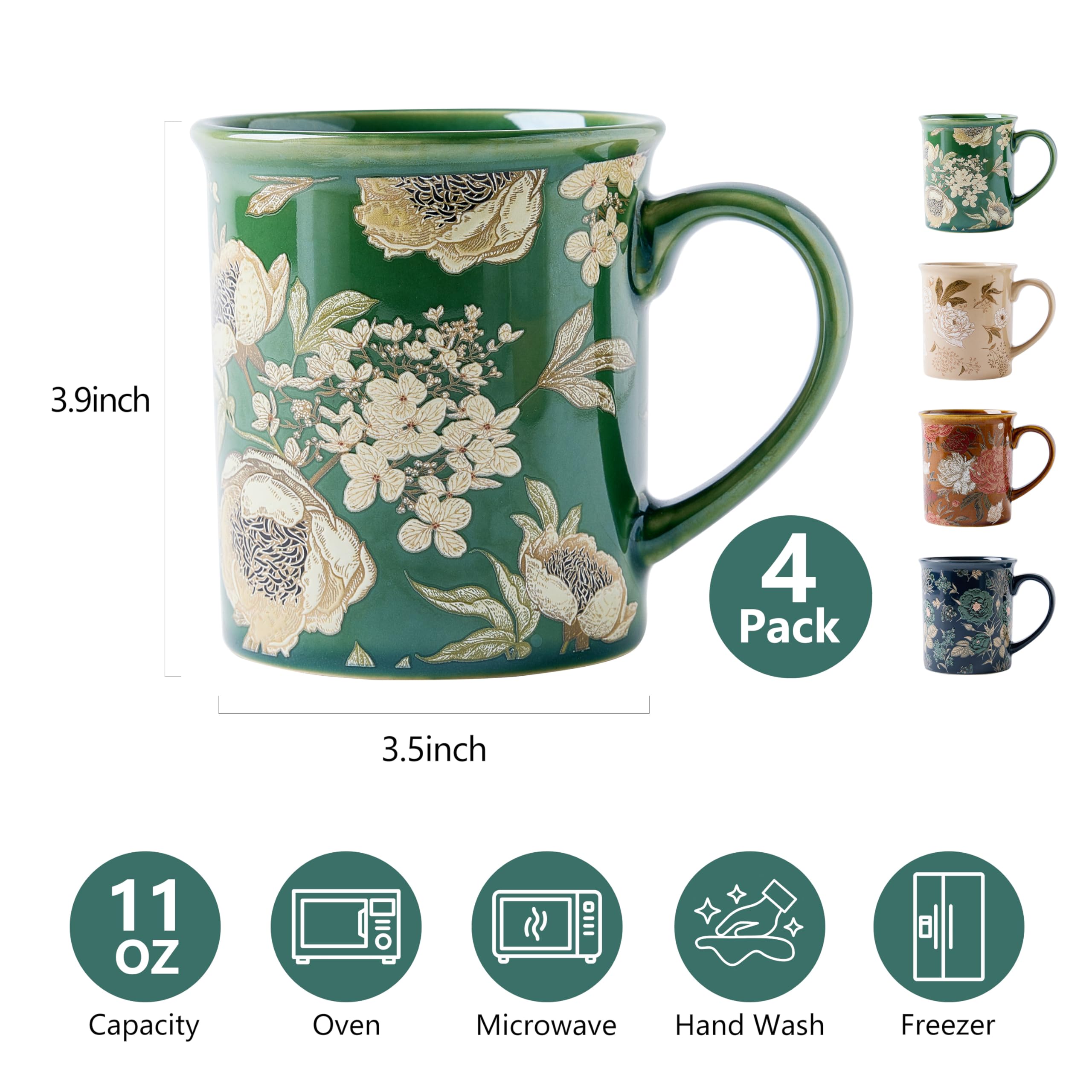 Embossed texture on a BICETTO mug adds refined tactile charm.