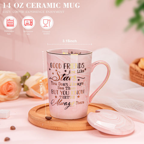 Biching porcelain mug shows microwave-safe build for convenient reheats.
