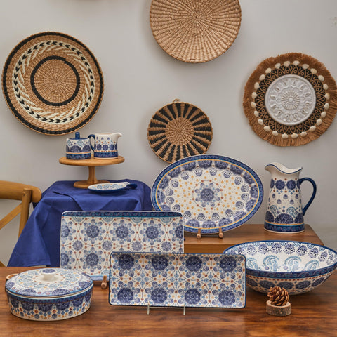 Bico Blue Talavera microwave-safe glaze ensures easy reheating after use