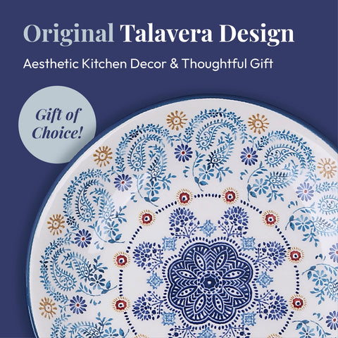 Bico Blue Talavera spoon rest doubles as a small serving tray for nuts