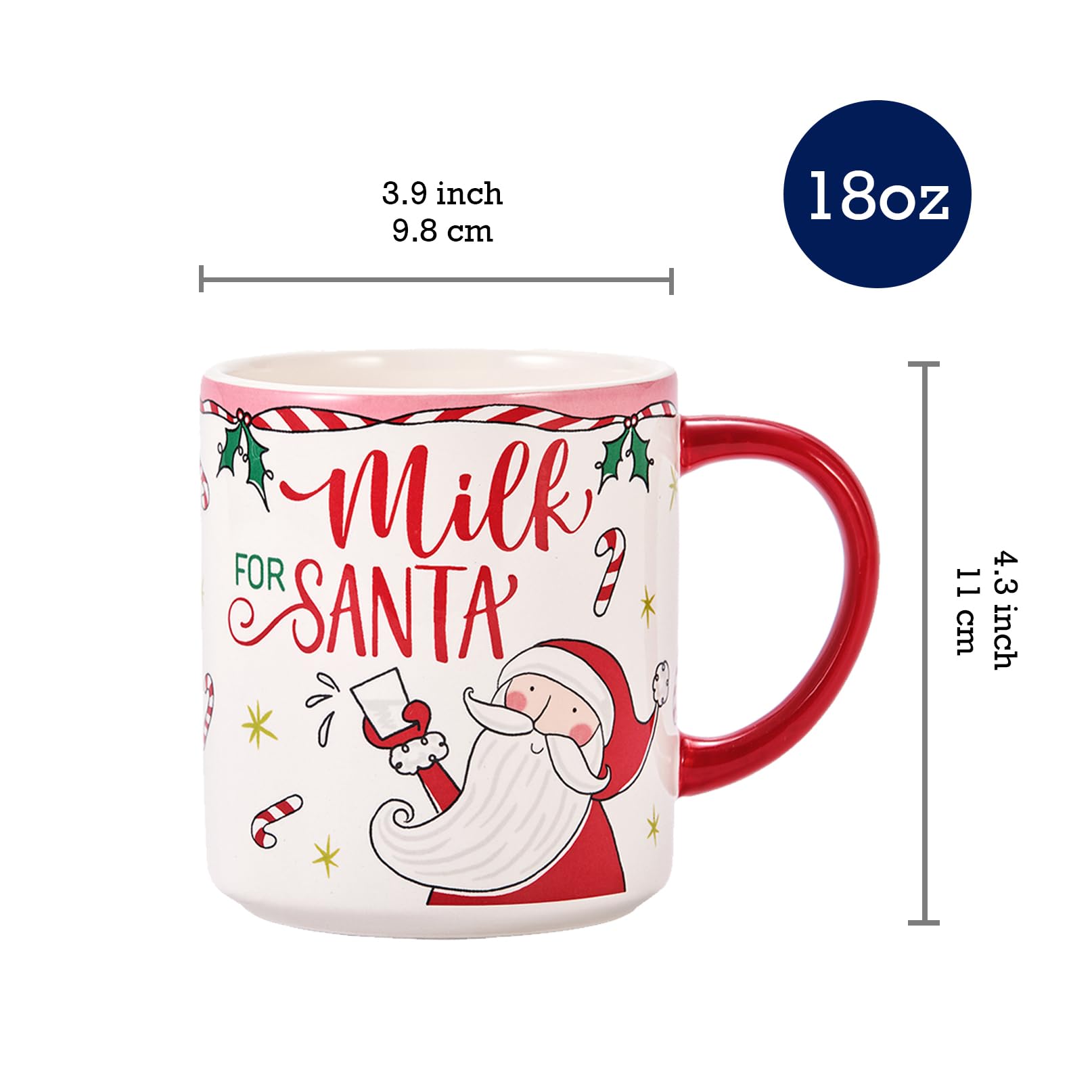 Bico cartoon Santa dishware set with vibrant holiday colors