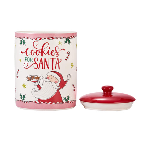 Bico Santa ceramic jar adds festive decor to the dining table.