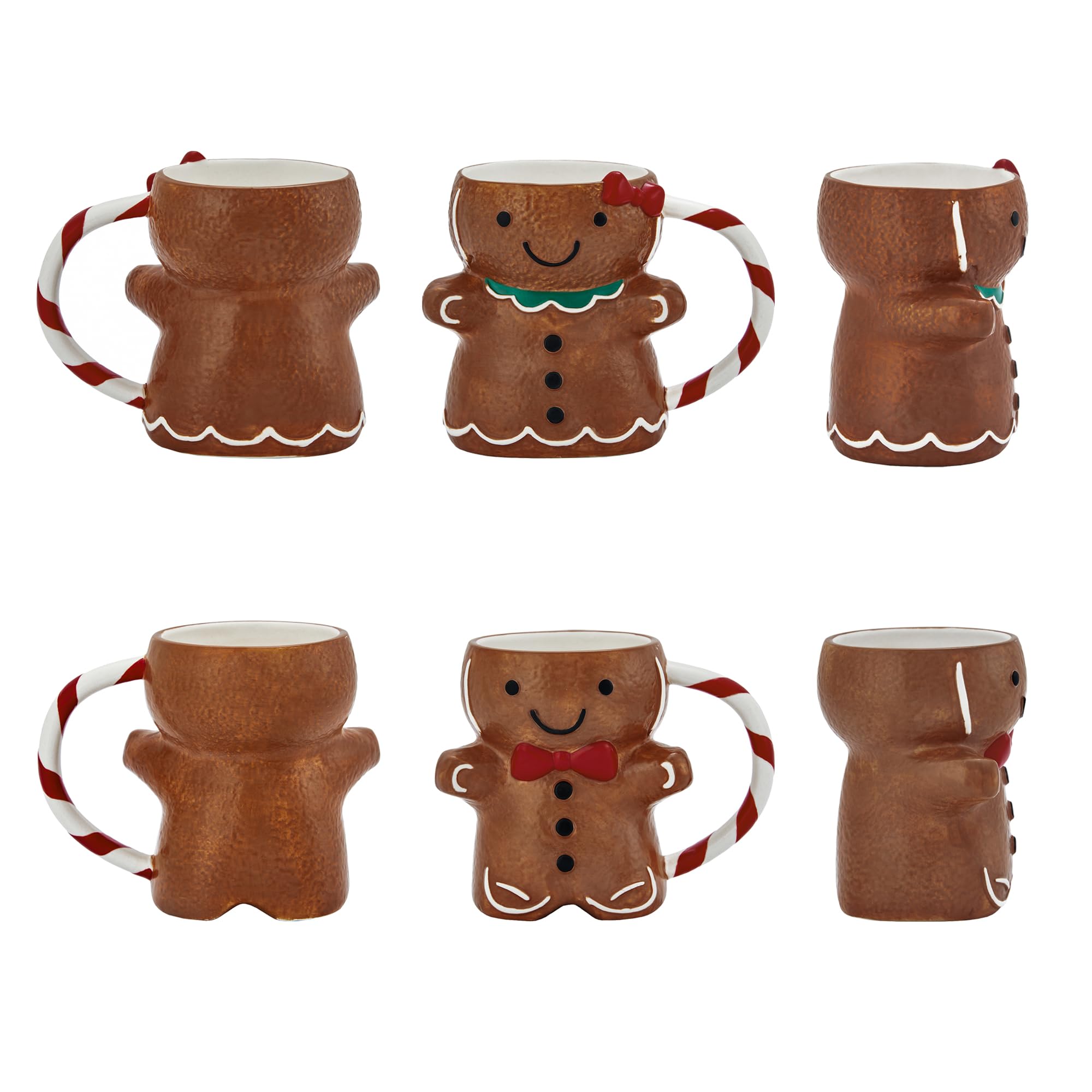Bico Gingerbread Man mug hand-painted details, great for hot chocolate gatherings.