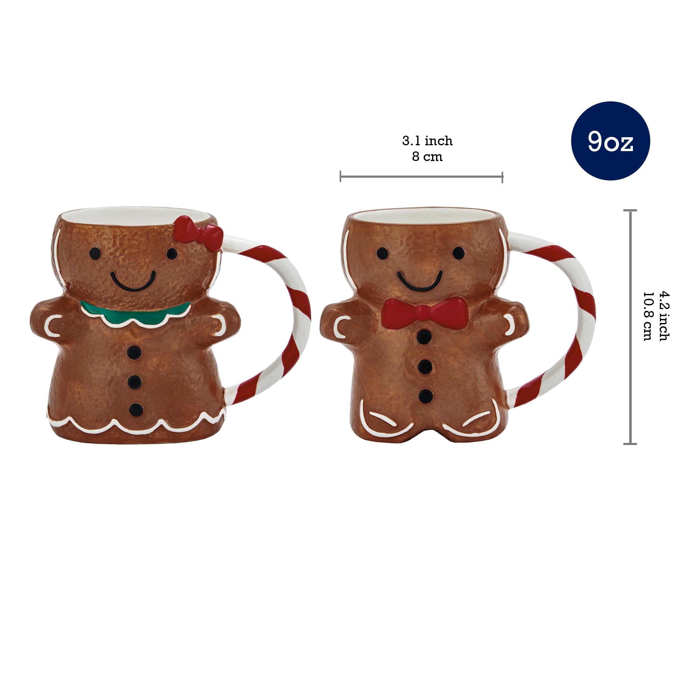 Bico Gingerbread Man mug holiday design, perfect for festive coffee moments.