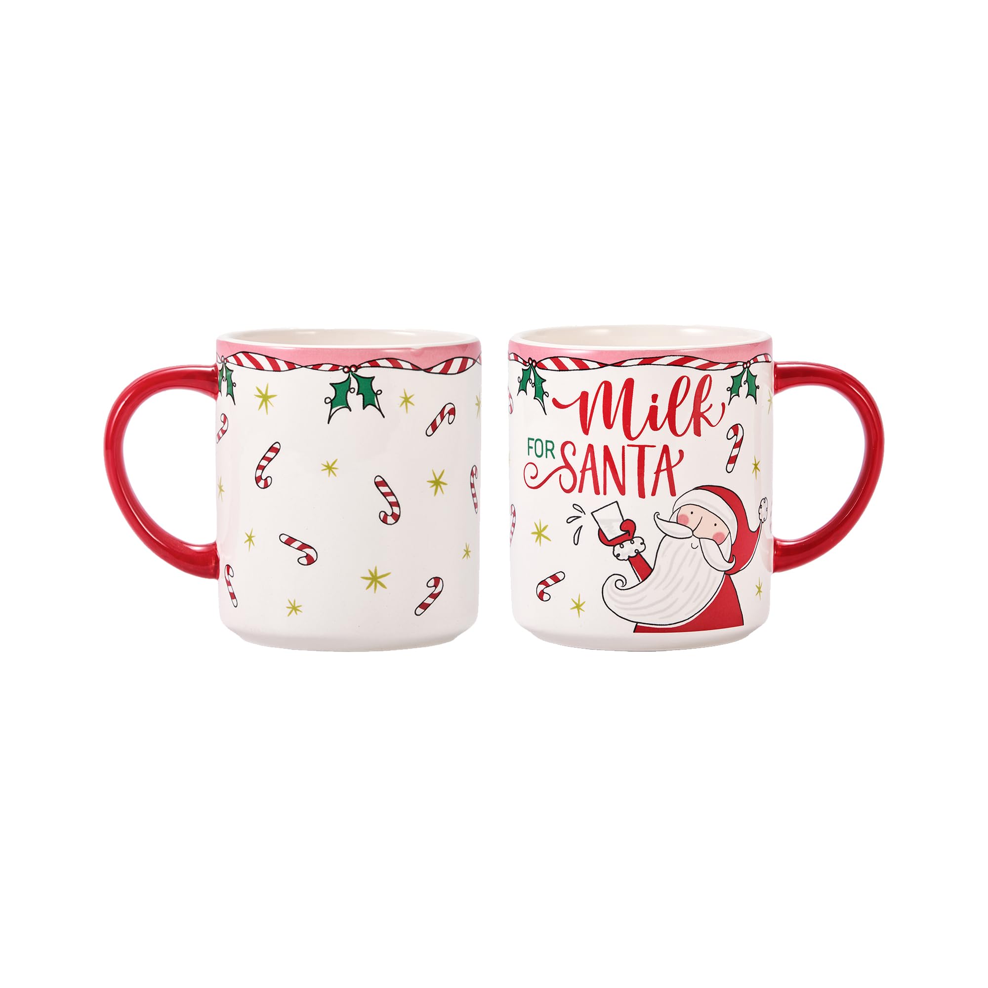 Bico glossy Santa plate adds a festive touch to dinners