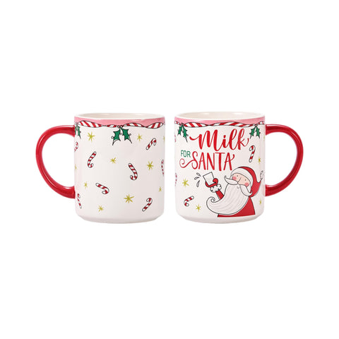 Bico glossy Santa plate adds a festive touch to dinners