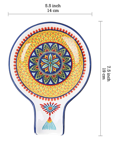 Bico Havana ceramic spoon rest with smooth glaze resisting stains.