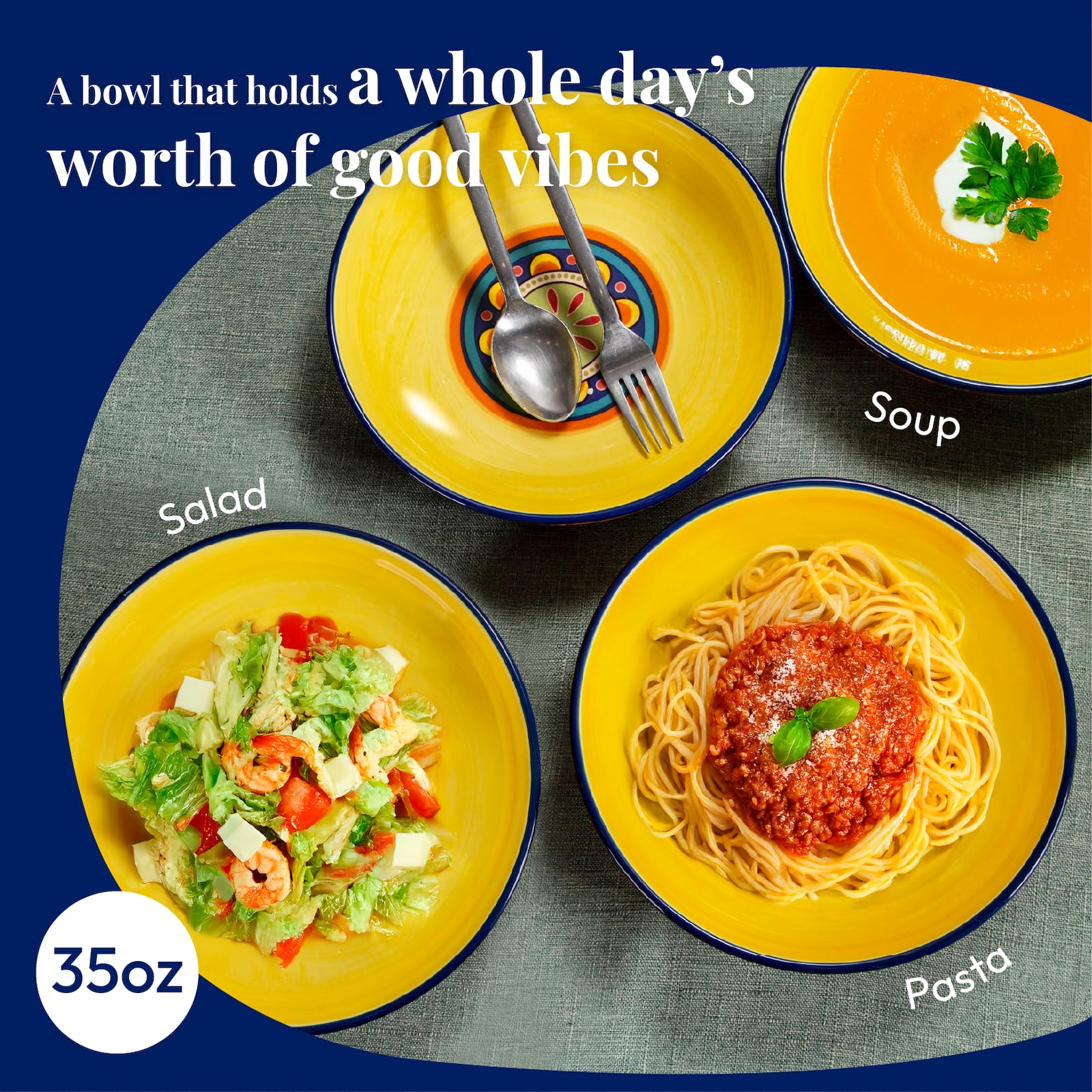 Bico ceramic bowls are lead- and cadmium-free for everyday safe use.