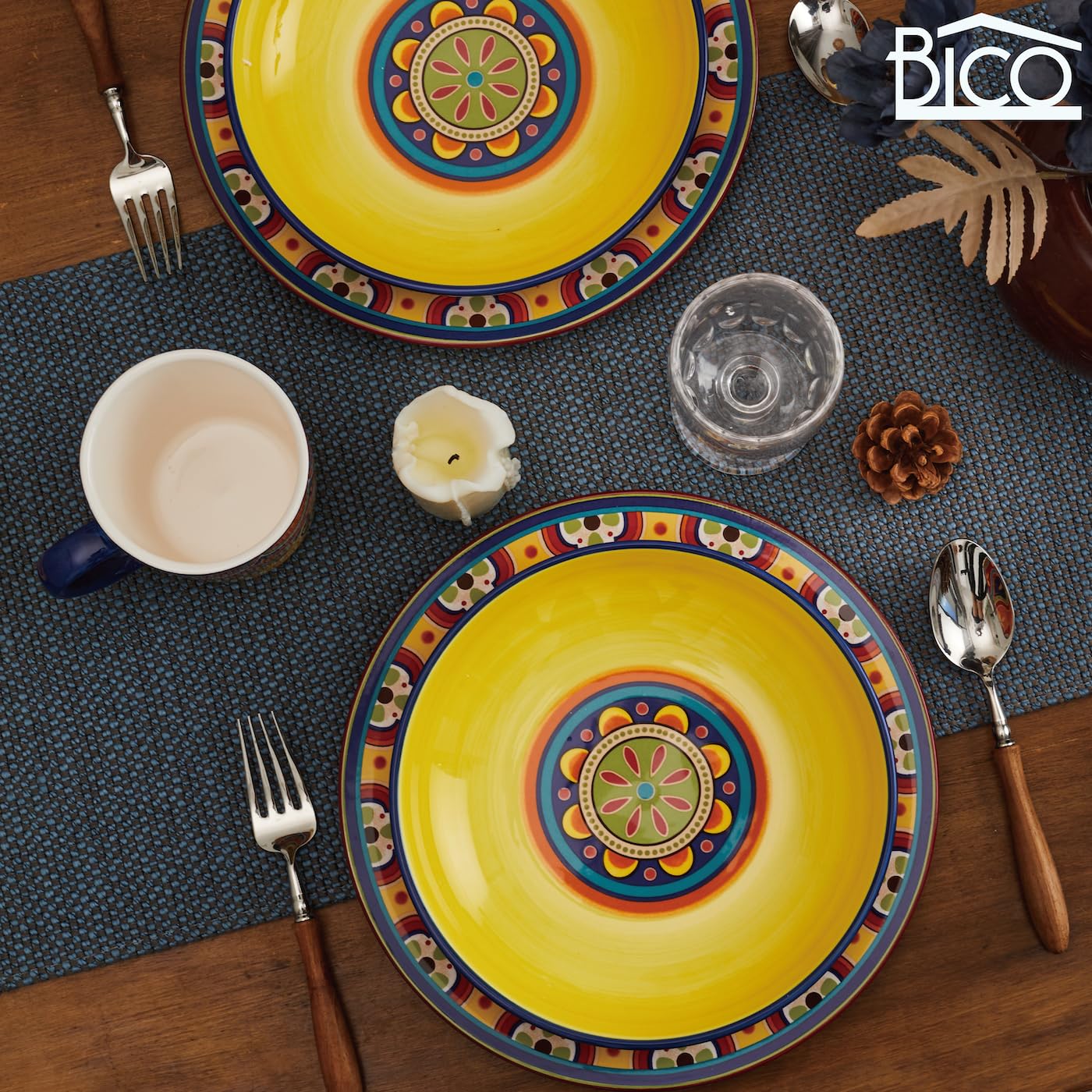 Bico pasta bowl set of four creates a cohesive tableware look.