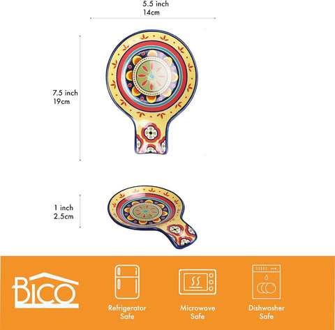Bico spoon rest with smooth surface for easy cleaning and microwave use