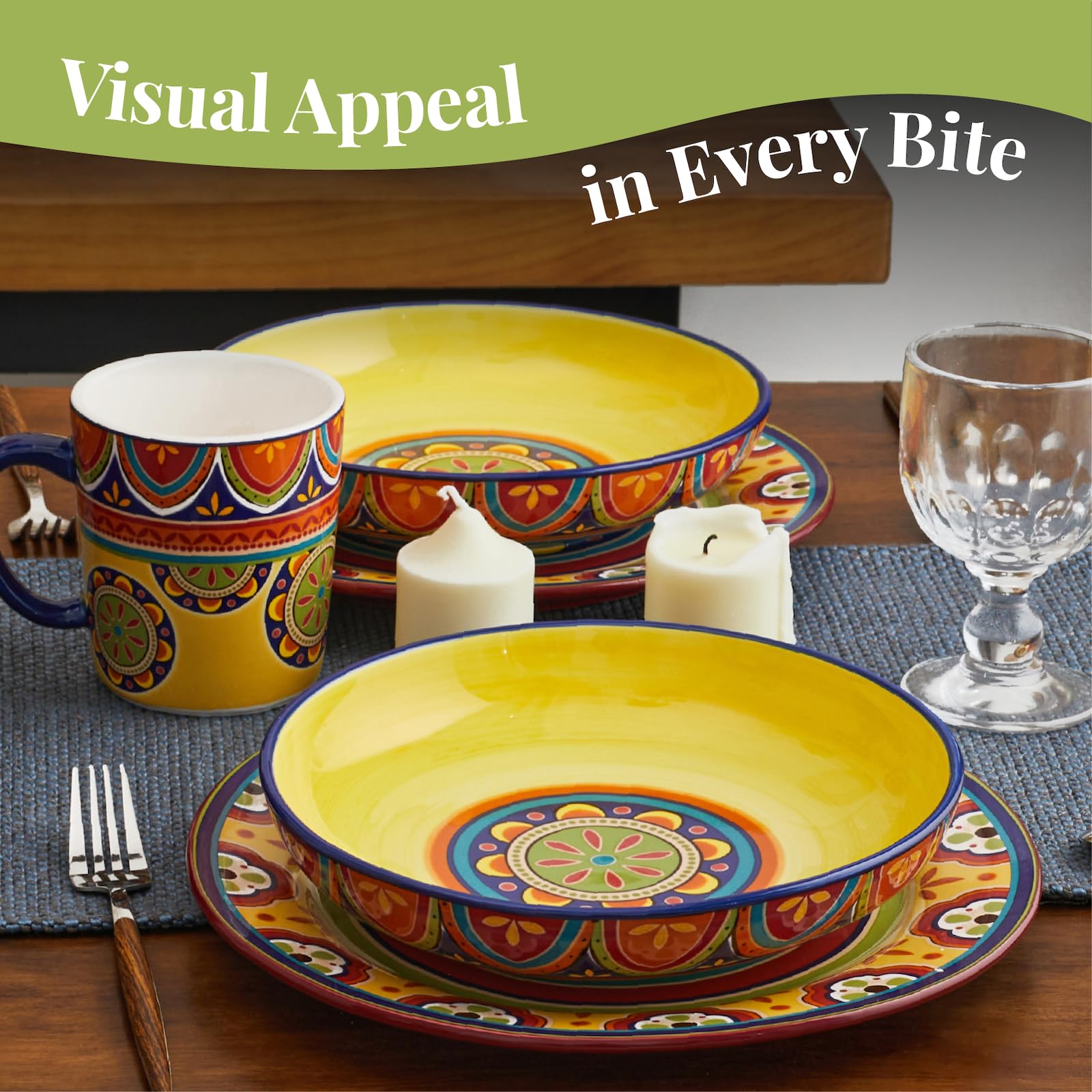 Bico Tunisian pasta bowls, 1.9 inch deep, perfect for soups and hearty salads.