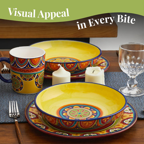 Bico Tunisian pasta bowls, 1.9 inch deep, perfect for soups and hearty salads.